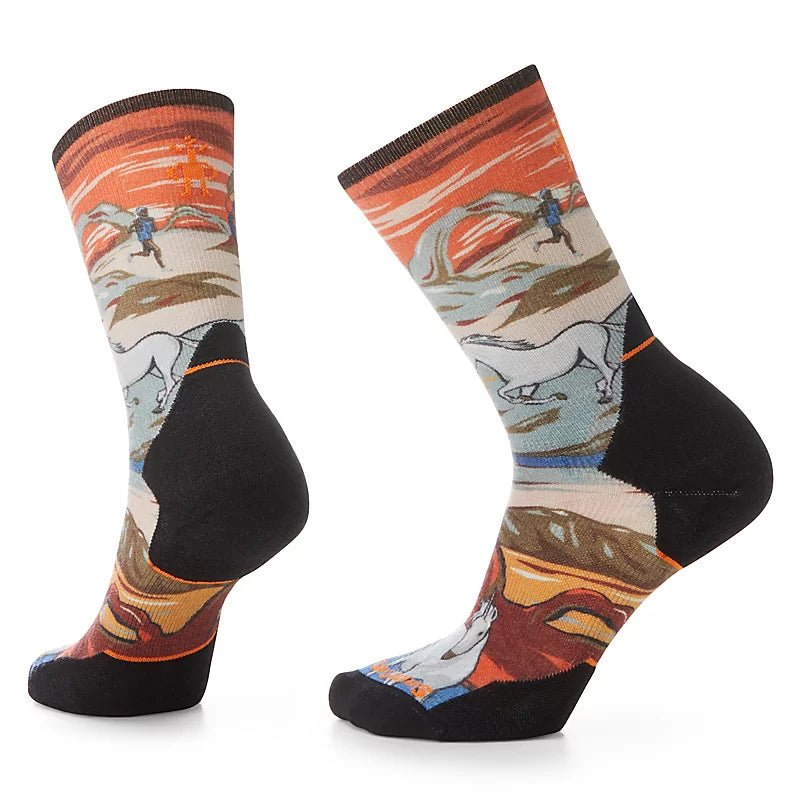 Boone Mountain Sports - ATHLETE EDITION RUN TRAIL MAGIC CREW PRINT SOCKS