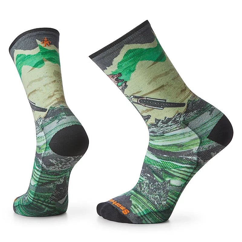 Boone Mountain Sports - BIKE ZERO CUSHION WOLF PRINT CREW SOCKS