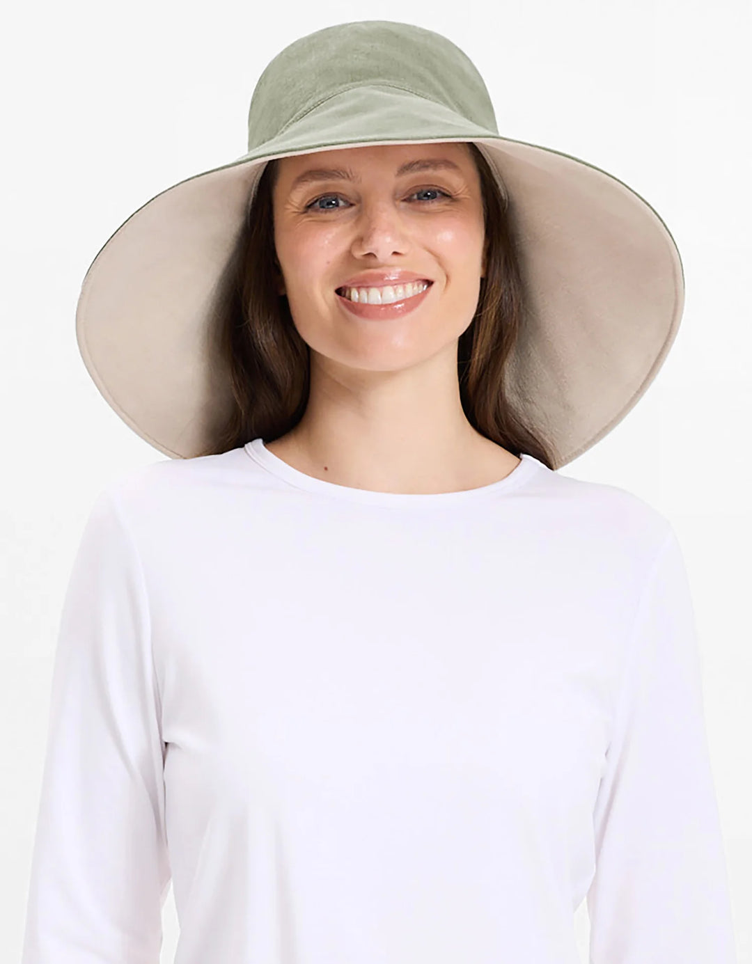 W ULTRA WIDE COTTON LINEN HAT