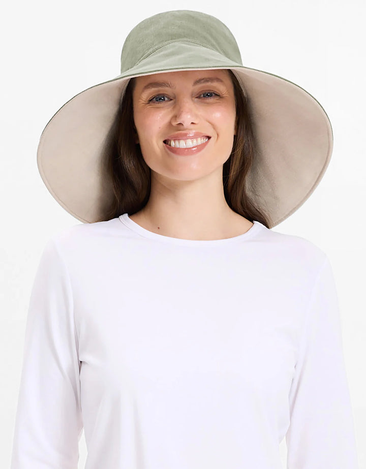 W ULTRA WIDE COTTON LINEN HAT