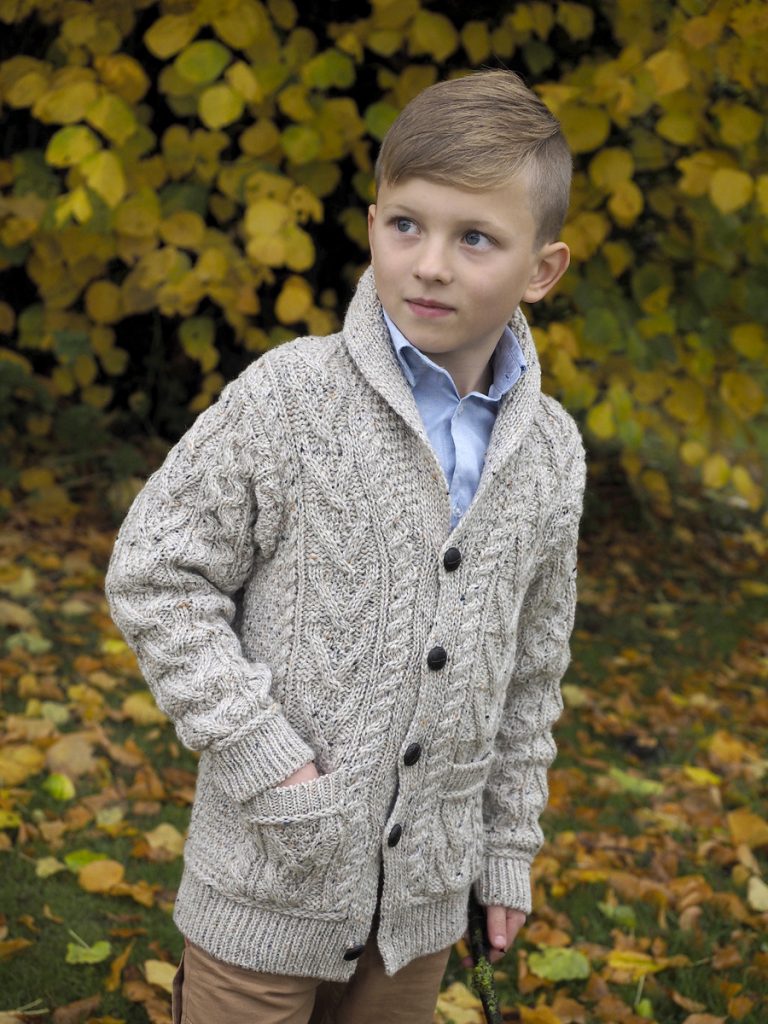 K SHAWL COLLAR BUTTON UP