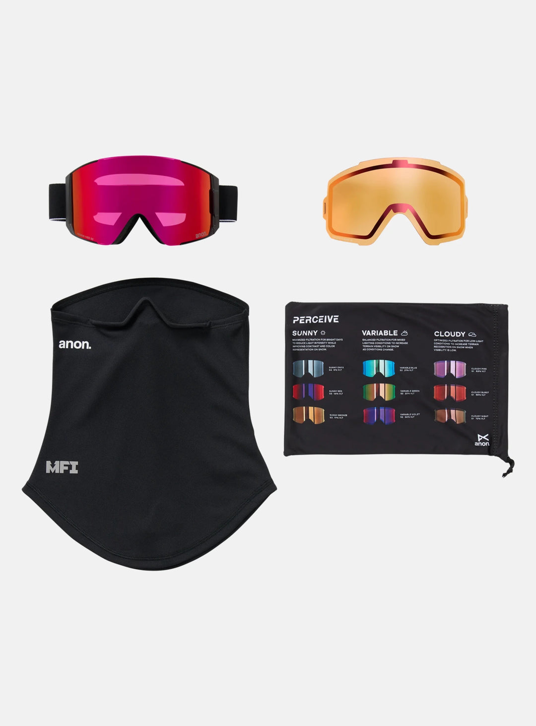 Boone Mountain Sports - ANON SYNC GOGGLES + BONUS LENS + MFI FACEMASK- 2027