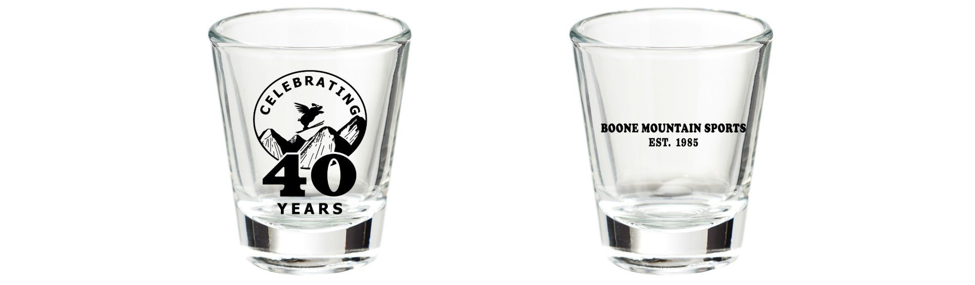 Boone Mountain Sports - BOONE 40TH SHOT GLASS