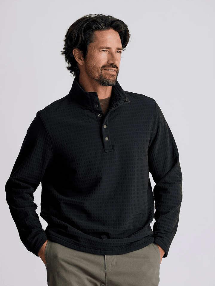 Boone Mountain Sports - M GRIDBACK FLEECE SNAP PULLOVER