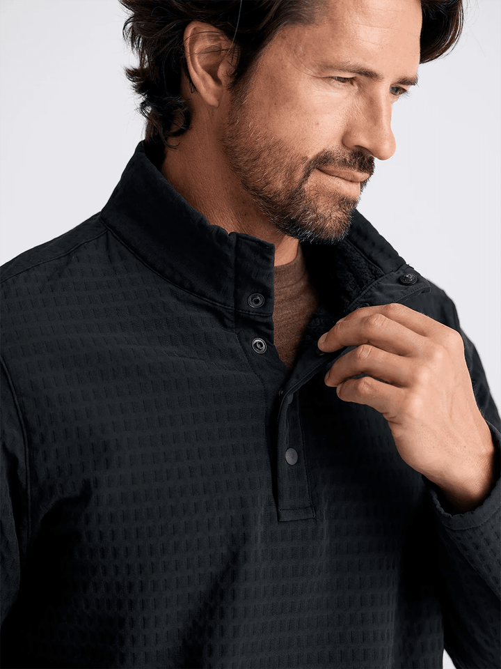 Boone Mountain Sports - M GRIDBACK FLEECE SNAP PULLOVER