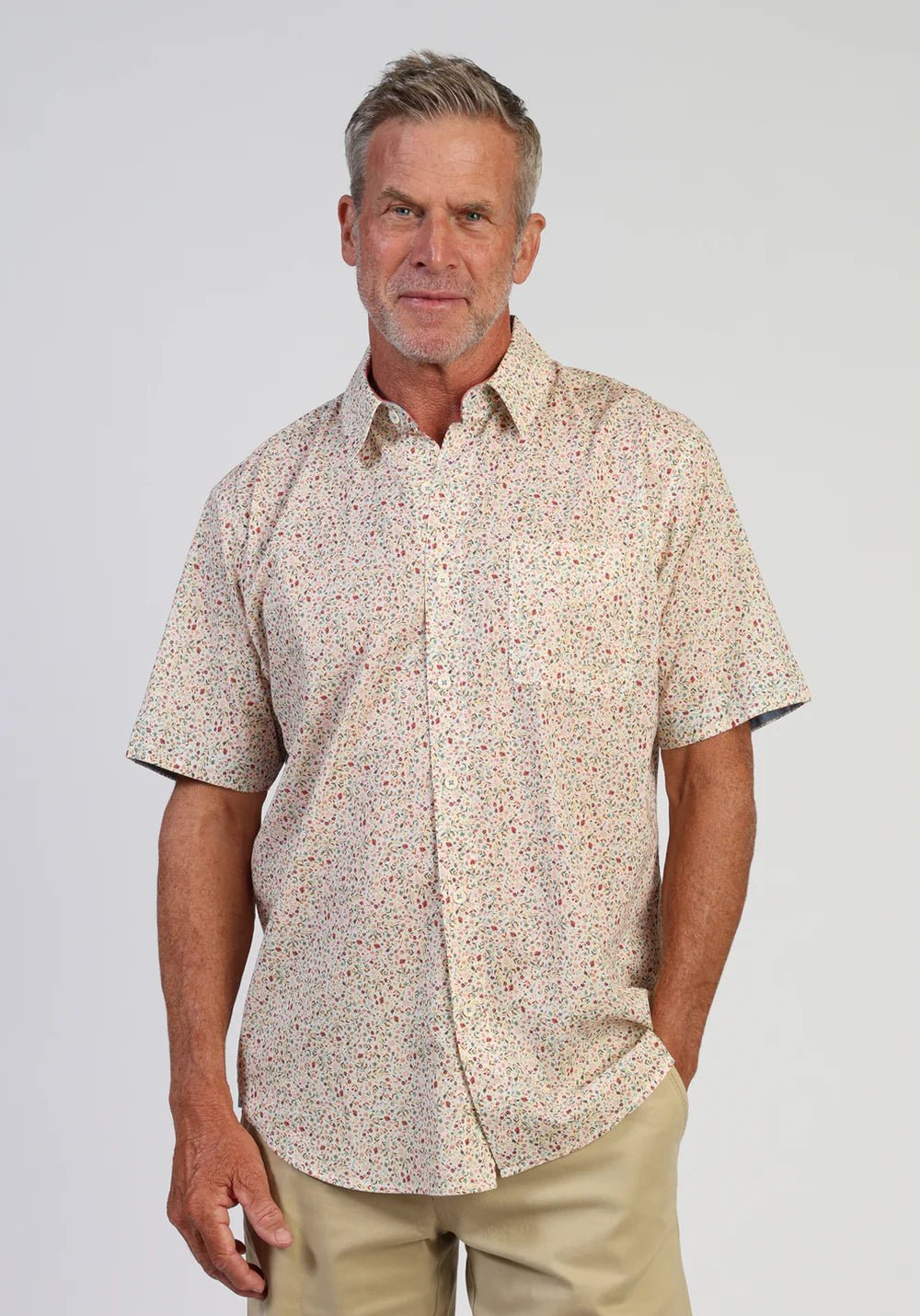 Boone Mountain Sports - M SS 1 PKT SHIRT STRETCH SHORELINE