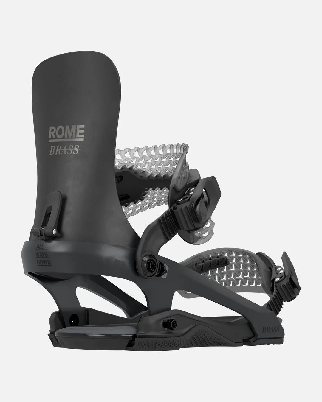 rome all mountain snowboards 2019 Rome 390 Boss FW Snowboard Bindings 2026 Black / M/L