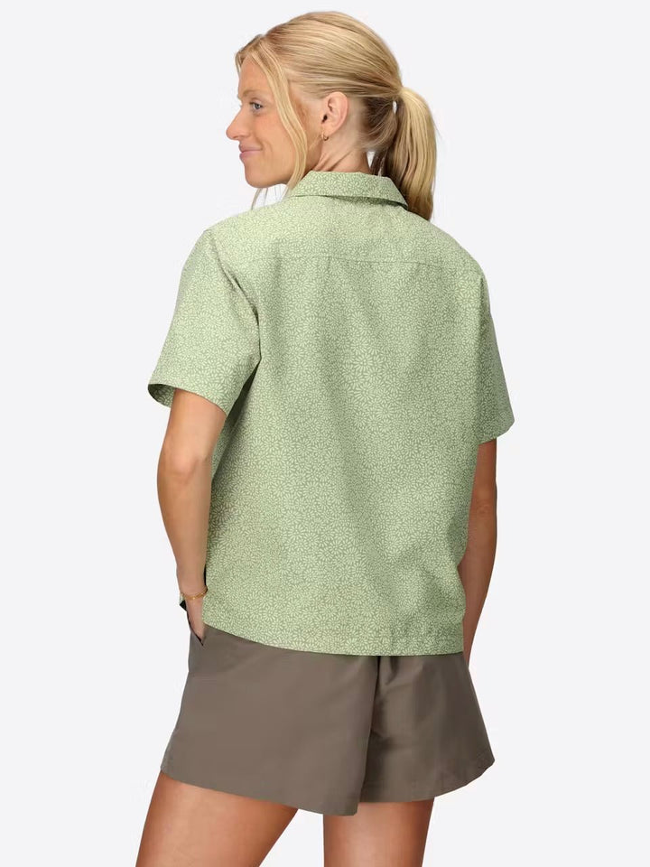 Boone Mountain Sports - W AIREXCHANGE SOLARSHIELD CAMP NOVELTY SS SHIRT