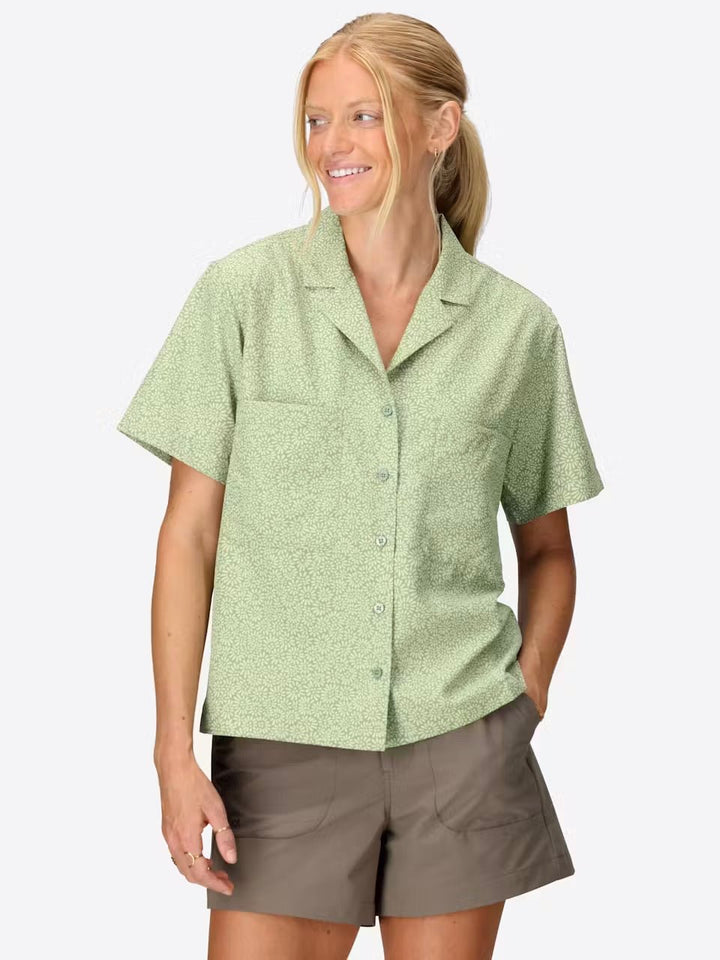 Boone Mountain Sports - W AIREXCHANGE SOLARSHIELD CAMP NOVELTY SS SHIRT