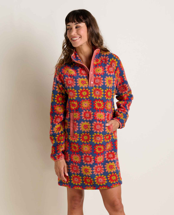 Boone Mountain Sports - W CAMPO FLEECE 1/4 SNAP DRESS