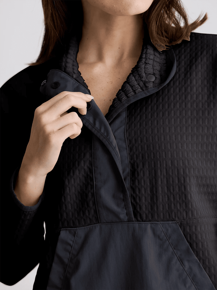 Boone Mountain Sports - W GRIDBACK FLEECE SNAP PULLOVER
