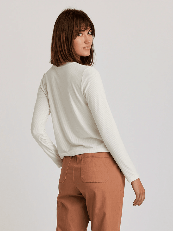 Boone Mountain Sports - W RIBBED BAMBOO LS TEE