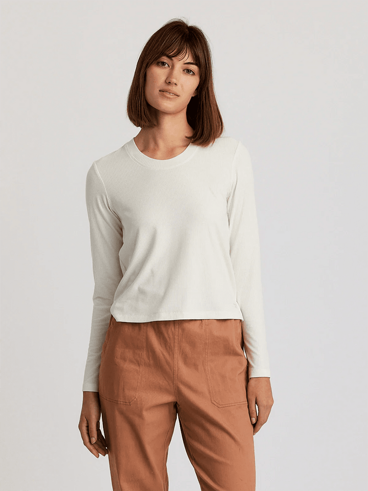 Boone Mountain Sports - W RIBBED BAMBOO LS TEE