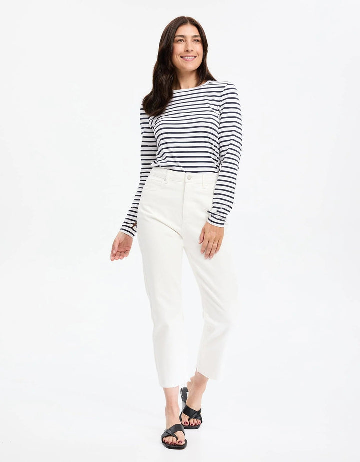 Boone Mountain Sports - W STRIPED LONG SLEEVE T-SHIRT