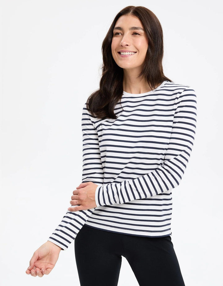 Boone Mountain Sports - W STRIPED LONG SLEEVE T-SHIRT