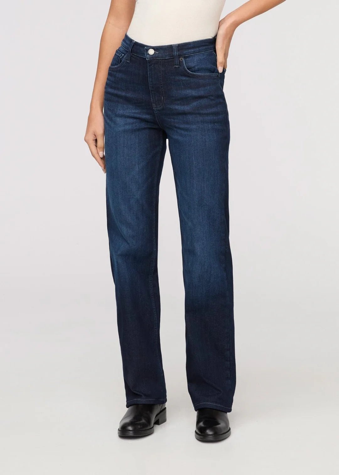 Boone Mountain Sports - W TECH FLEECE DENIM HIGH RISE STRAIGHT