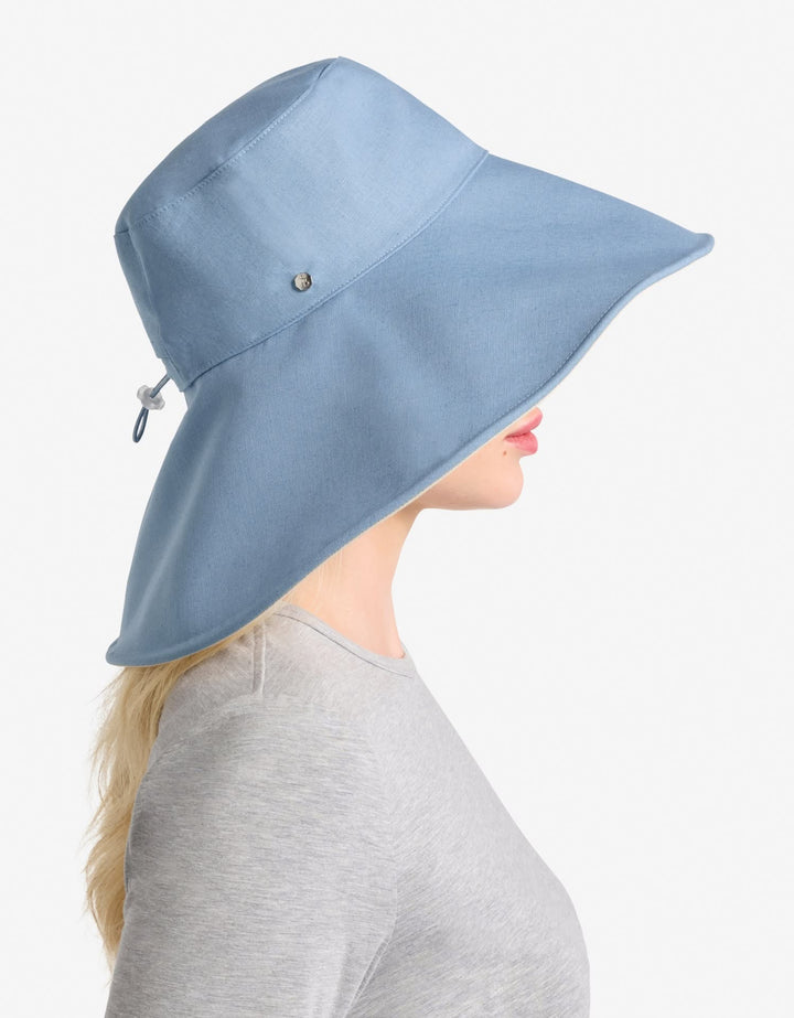 W ULTRA WIDE COTTON LINEN HAT