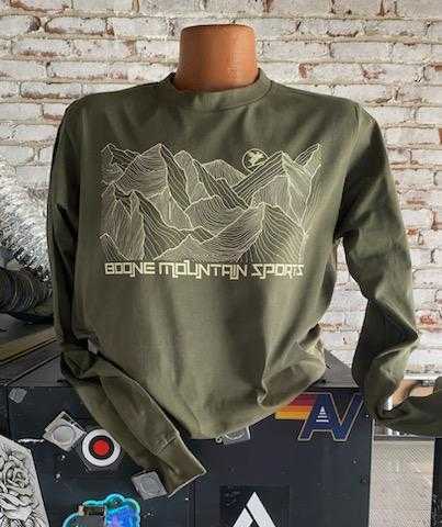 Boone Mountain Sports - M BOONE TOPO LONG SLEEVE